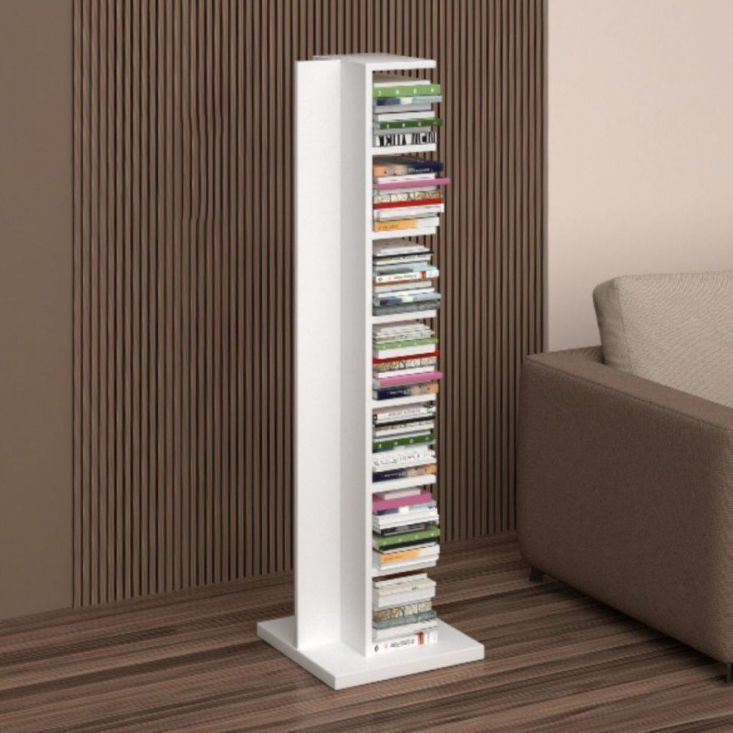 13.78"W Bookcase Contemporary Style Invisible Bookshelf for Home Office