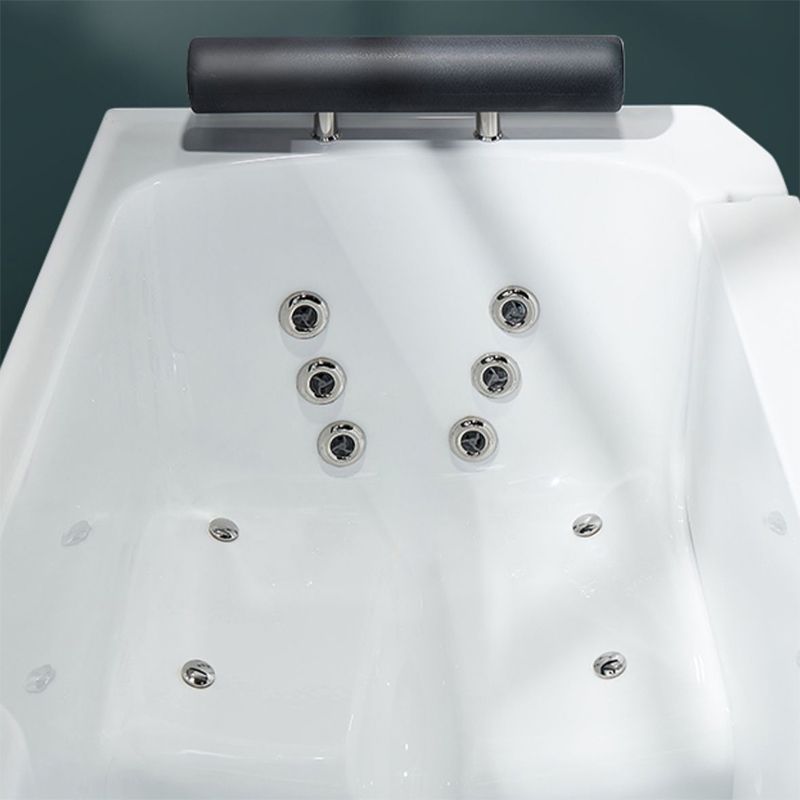 Walk-In Soaking/Air/Whirlpool Bathtub Acrylic Rectangle Back to Wall Bathtub