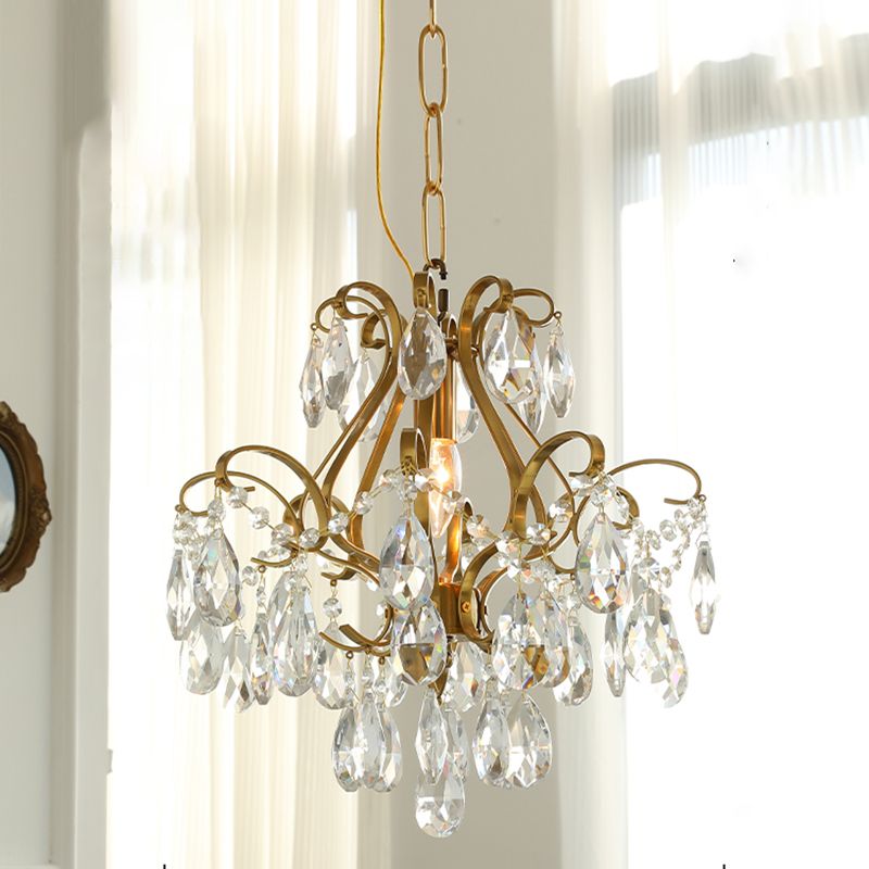 Lámparas colgantes de suspensión de múltiples lámparas de lámpara de lámpara de estilo americano para sala de estar para sala de estar