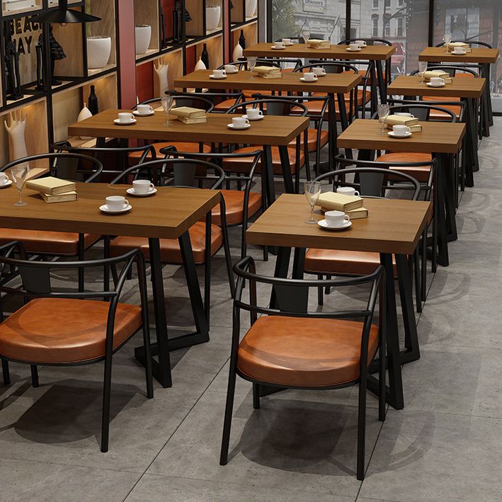 Industrial Metal Dining Table Furniture 1/2/3/5 Pieces Home Table and Chair Set