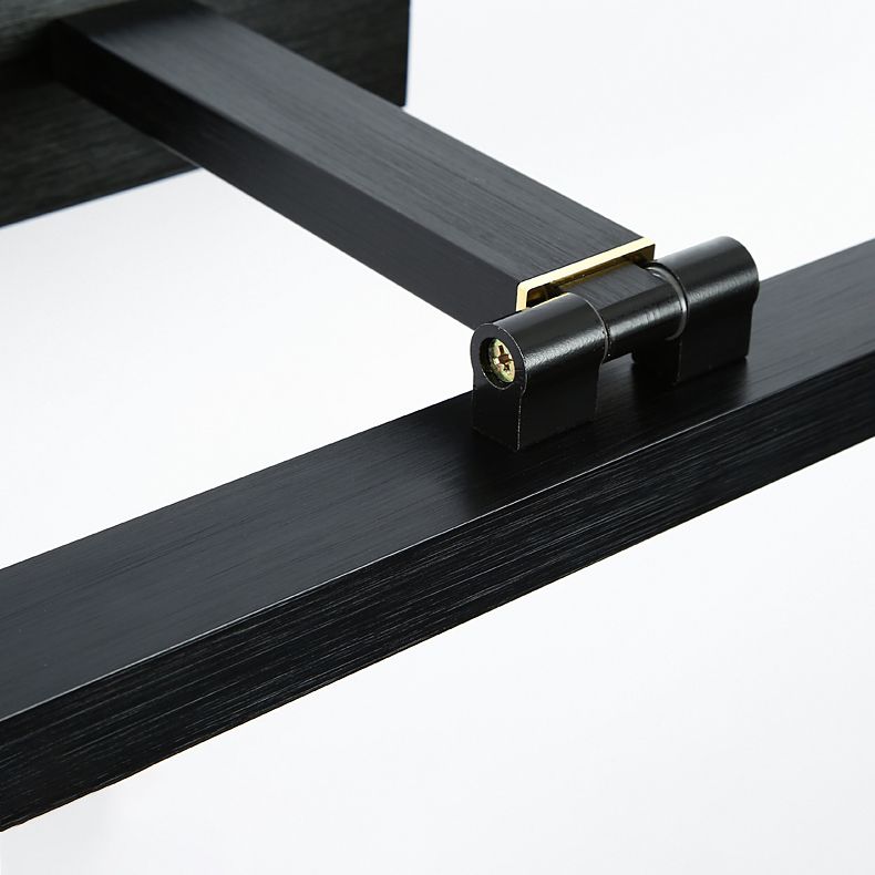 Black Mirror Front Light Modern LED Vanity Light with Plastic Shade for Bathroom