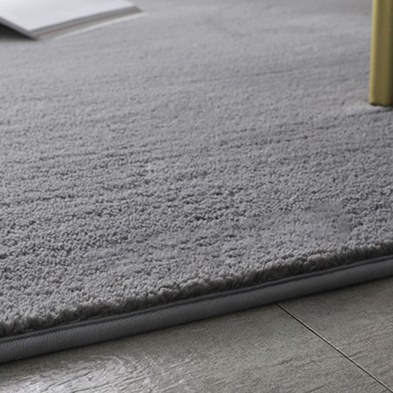 Simplicity Plain Area Rug Comfort Rug Polyester Anti-Slip Carpet for Home Decor