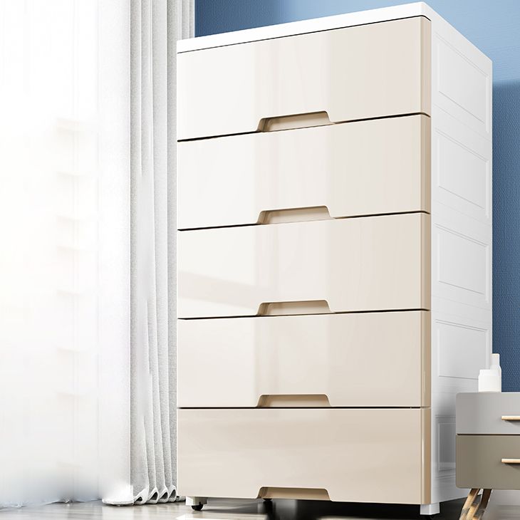 Lingerie Chest Contemporary Plastic Chest with Drawers for Bedroom
