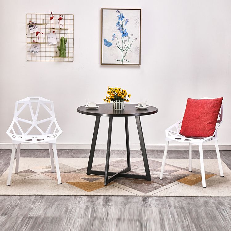 Metal Contemporary Dining Table Indoor Round Table for Kitchen
