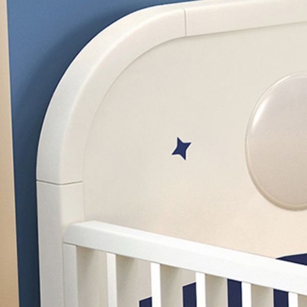 Solid Wood Nursery Bed Modern Wood Nursery Bed with Guardrails