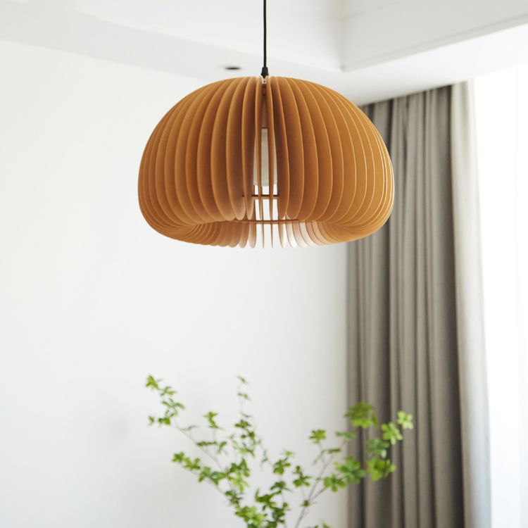 Techo moderno Carril colgante Luz de calabaza de madera Luz colgante para sala de estar para sala de estar