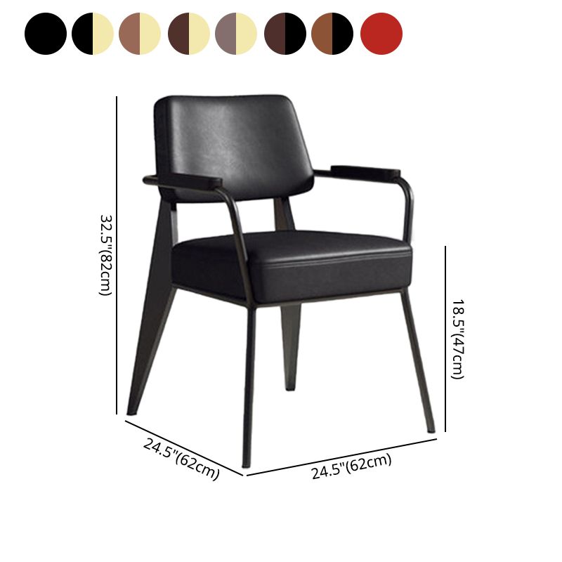 Chaise de salle à manger en métal de style industrie