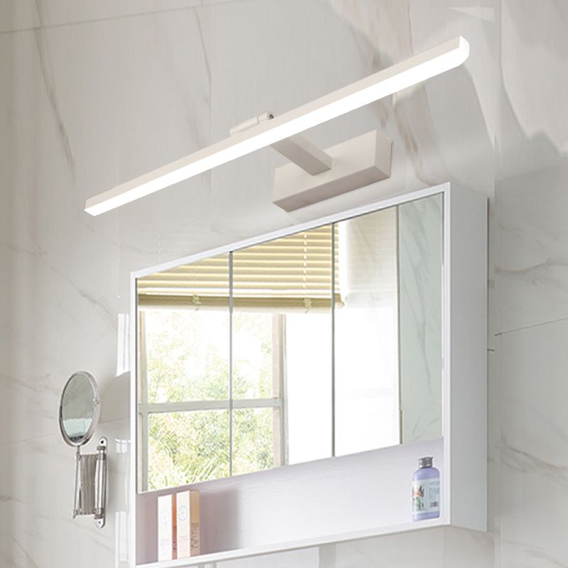 Linear LED Vanity Wall Light Fixtures Modern Mirror Front Light with Acrylic Shade