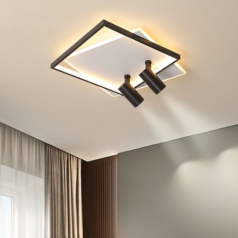 Moderne LED-plafondlamp met inbouwverlichting voor kledingwinkelwoonkamer