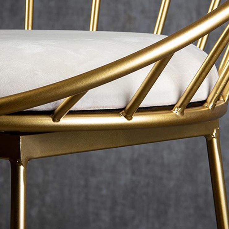 Industrial Metal Round Barstool Patio Bar Stool with Metal Legs