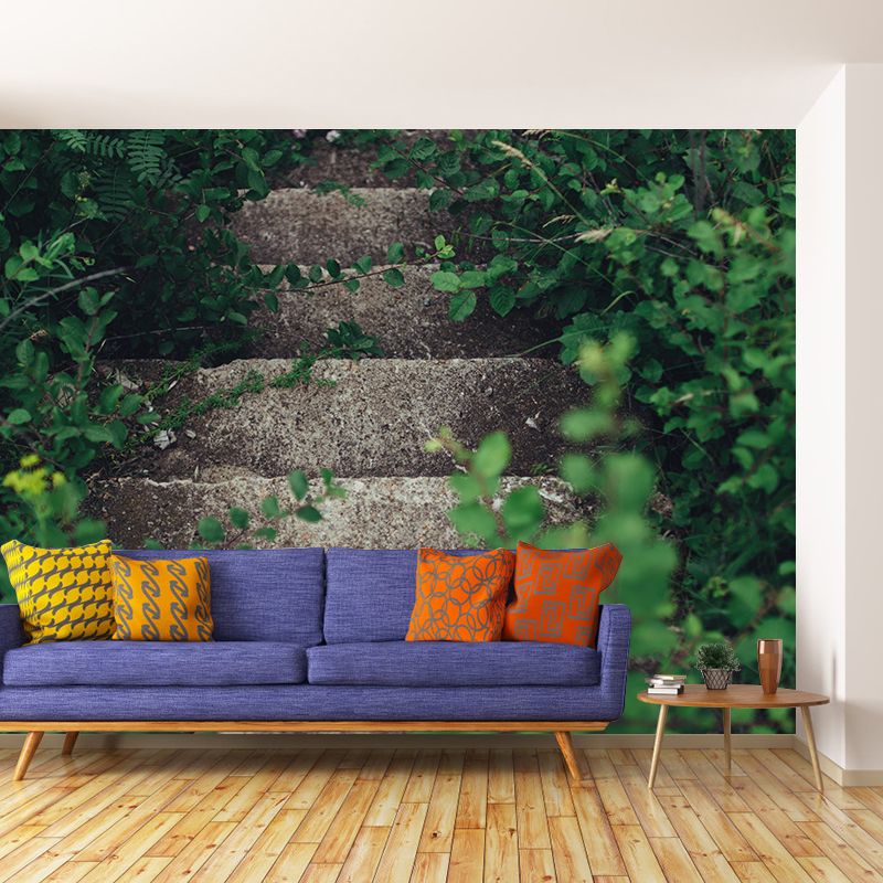 Customized Photography Stairs Building Mural Wallpaper Wall Covering for Home Decor