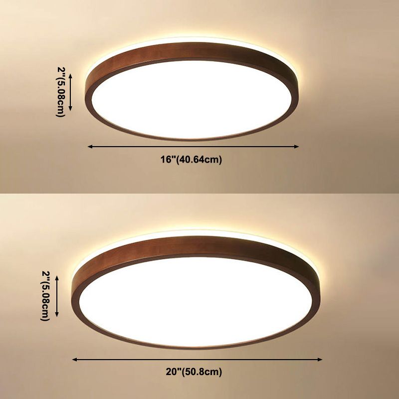 Fixation de la lumière du Mont-Flush moderne 1-Salon de la lumière Flush Mount Light avec Shade Acrylique