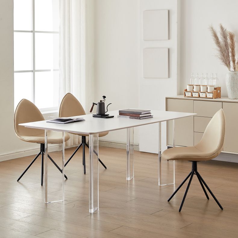 Contemporary Sintered Stone Dining Round Table Set 1/4/5 Pieces Dining Set