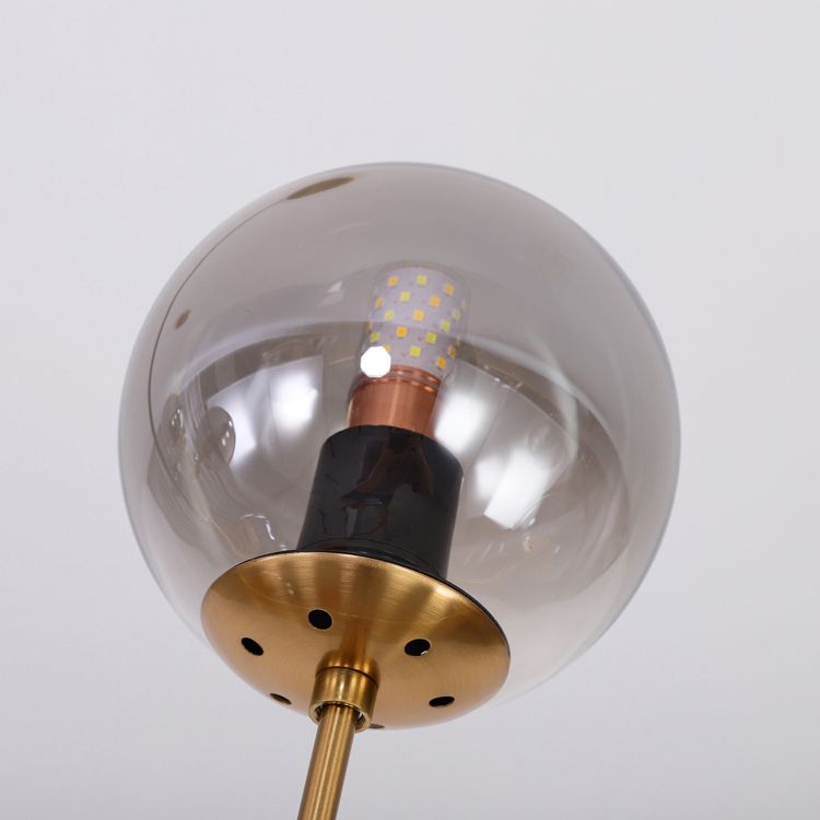 Nordic Style Hanging Lamp Strip Shape Island Light Fixture with Glass Shade for Bedroom