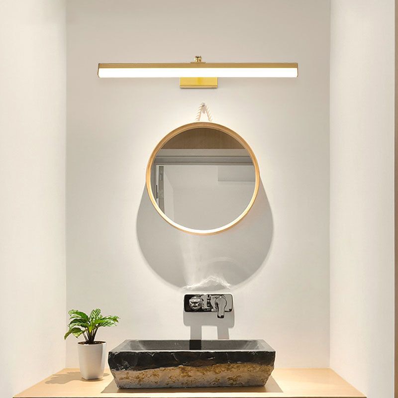 Modern Minimalist Style Linear LED Bathroom Vanity Light Fixtures Acrylic Vanity Wall Light Fixtures