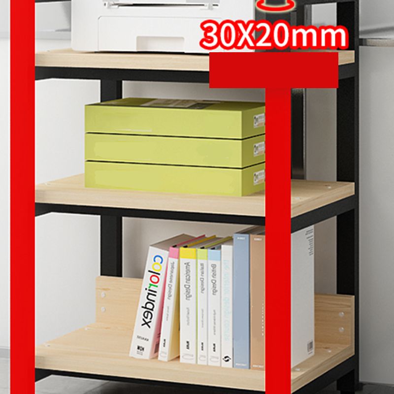 Scandinavian Open Back Bookcase with Shelves for Home Office