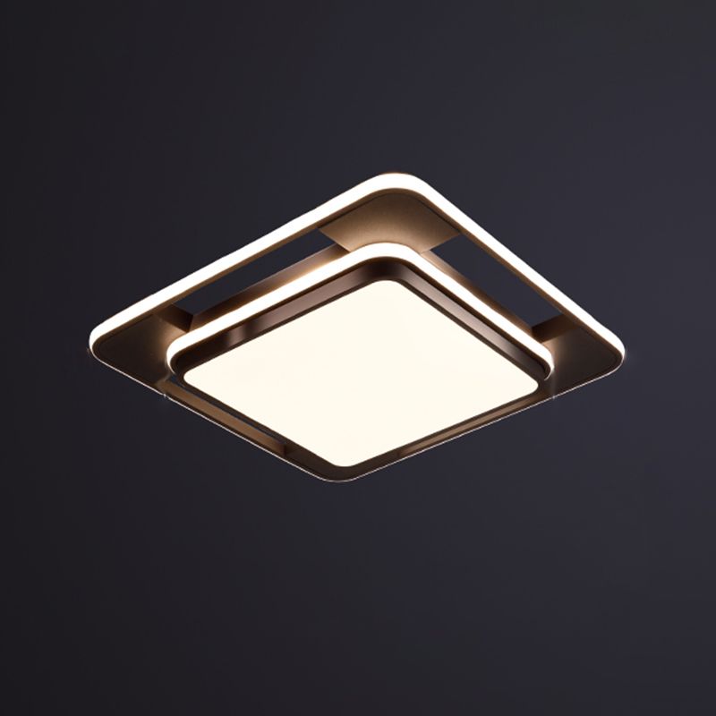 Geometric Metal Ceiling Light Fixtures Modern Flush Mount Lamp for Living Room