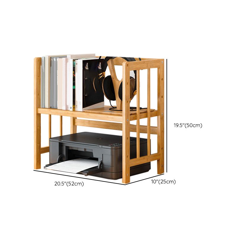 Modern Open Back Standard Bookshelf Engineered Wood Bookcase for Study Room