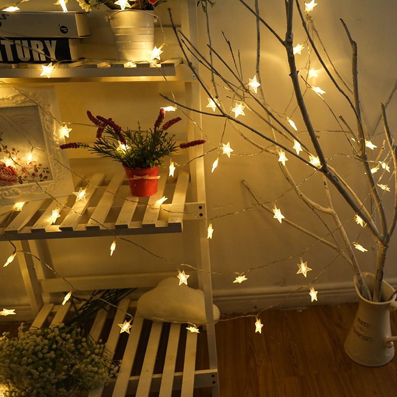 Modern Artistic LED String Lights Plastic Starry Decorative Lamp for Exterior Spaces