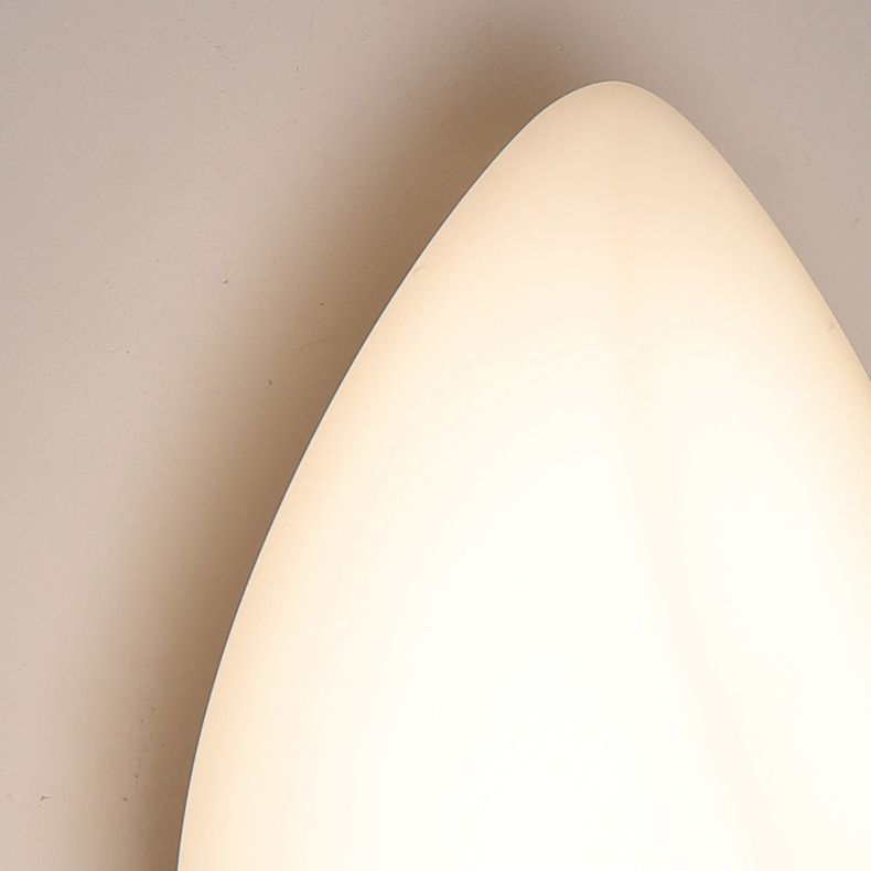Single Modern White Wall Mounted Sconce Acrylic Wall Light for Bedroom