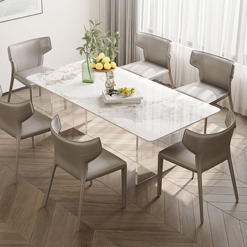 Contemporary Rectangle Table Sintered Stone Table for Home Use