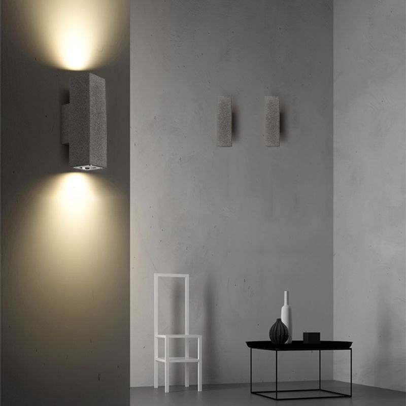 Modern Stone Wall Sconce Lighting Black/White Wall Mounted Lights