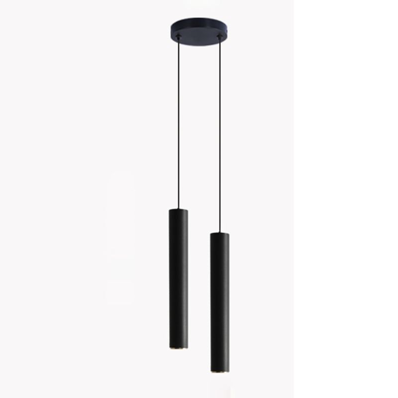 Moderner Metallheizen hell gerade LED Hanging Anhänger für Wohnzimmer