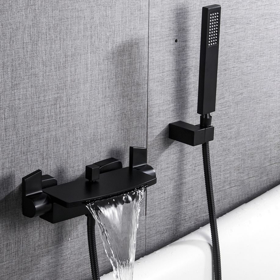 Tub Spout Bathroom Waterfall Wall Mounted Storage Shelf Bathroom Faucet