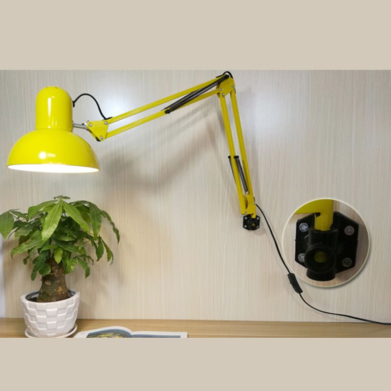 Eisenschüssel Schattenklemme-On-Aufgabenlampe Macaron 1-Bulb verstellbarer Tischlicht