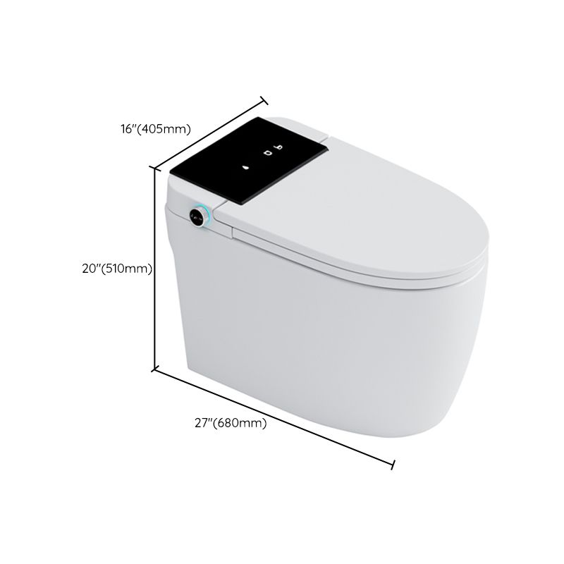 Modern Heated Seat Flush Toilet Floor Mount White Toilet Bowl with Toilet Seat