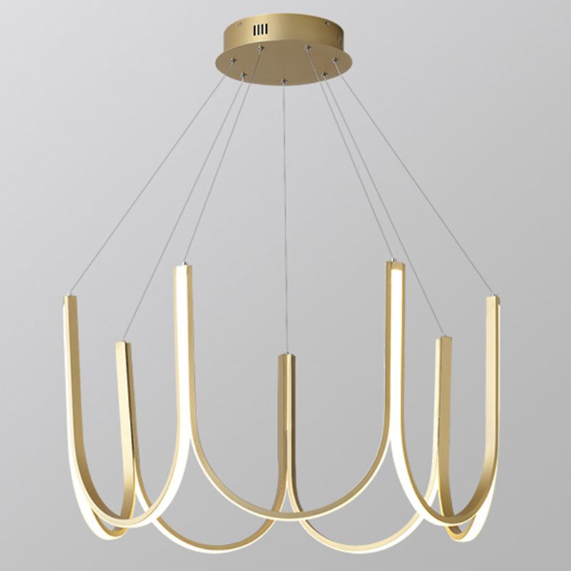 Modern Minimalism Style LED Pendant Chandelier Light Aluminum Chandelier