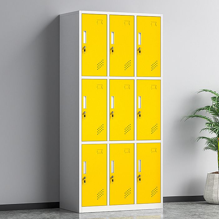 Contemporary Steel Storage Cabinet Non-Hanging Wardrobe Armoire