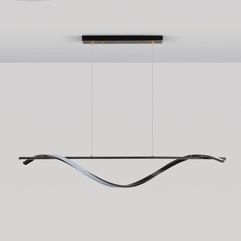 2-Light Geometric Island Lighting Modern Metal Island Pendant Lights