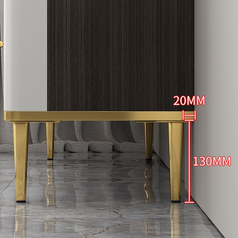 11.7-inch Width Glam Storage Chest Stone Storage Chest Dresser with 3/6 Drawers