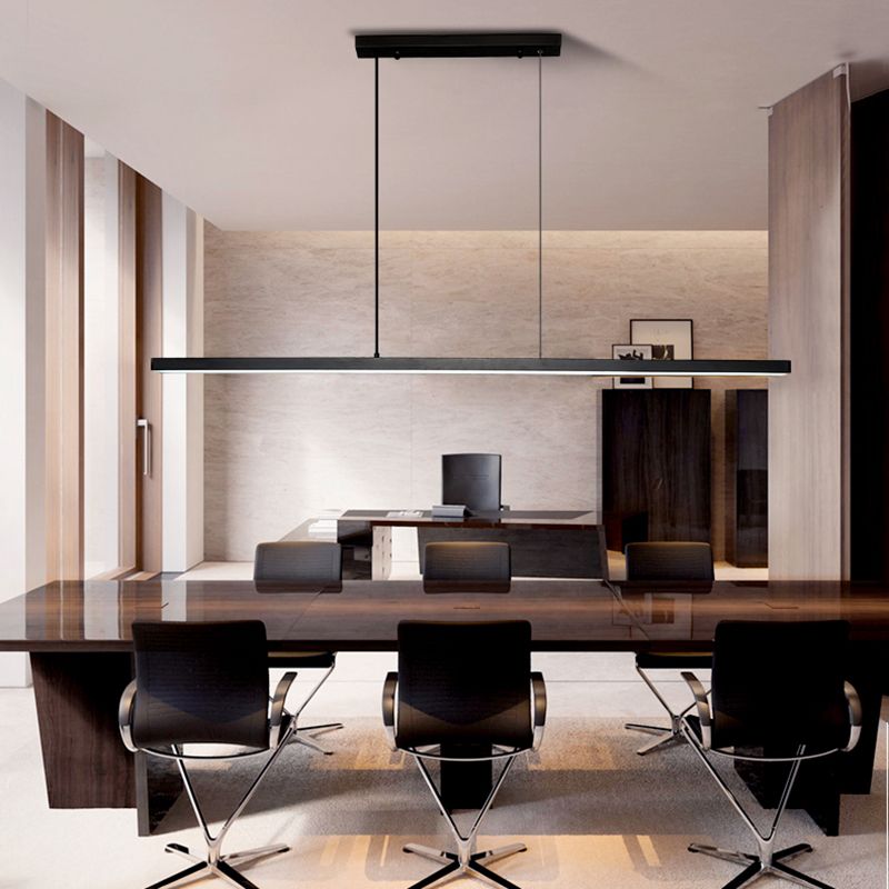 Nordic Simple Modern Style LED Hanging Island Pendant Light for Dining Room Office