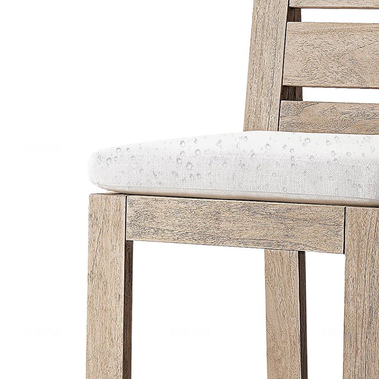 Boho Style 1/9 Pcs Patio Dining Table Set Wood Dining Table Set