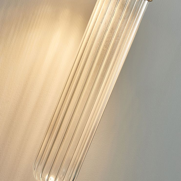 Media de mediados de siglo de lujo cilíndrico arriba y abajo de lámpara montada en la pared de vaso 2 luces de luz de luz aplastante