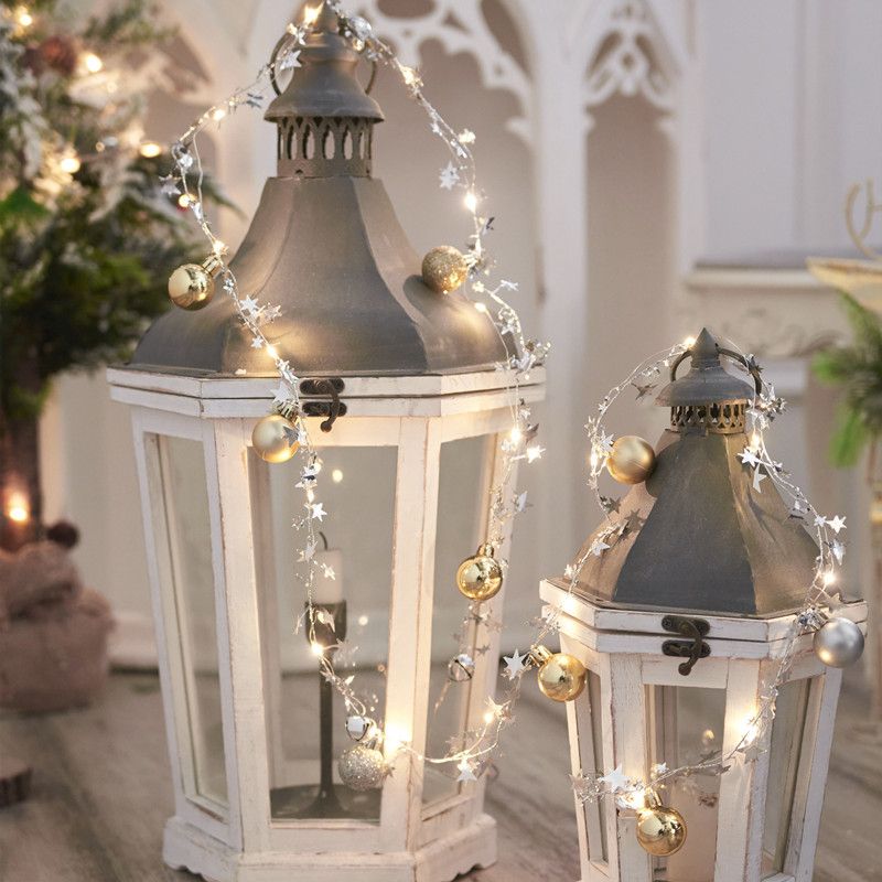 Modern Metal Rope Light LED Christmas Decorative Lights with Switch for Bedroom