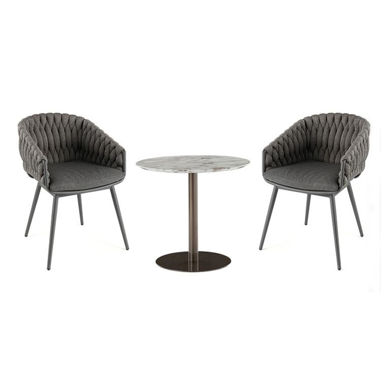 Boho Style 1/2/7 Pieces Dining Set Metal Dining Table Set for Outdoor