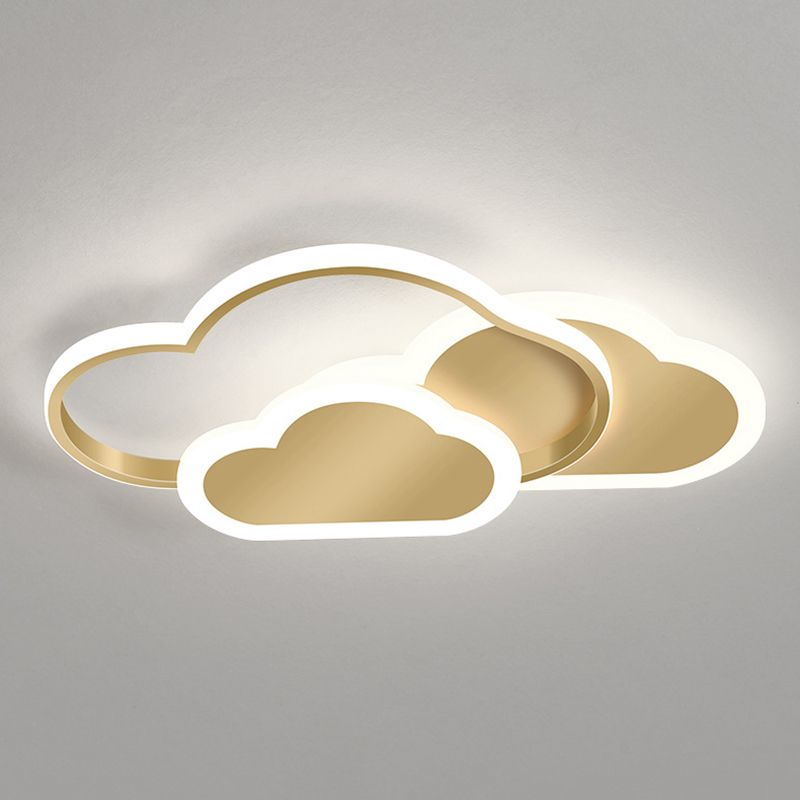 Cloud Flush Mount Light Fixtures 1 Light Acrylic Contemporary Ceiling Lights Flush Mount