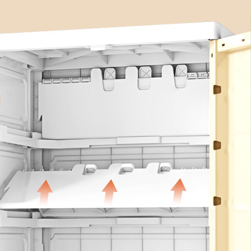 Contemporary Wardrobe Armoire Plastic Wardrobe Closet with Legs