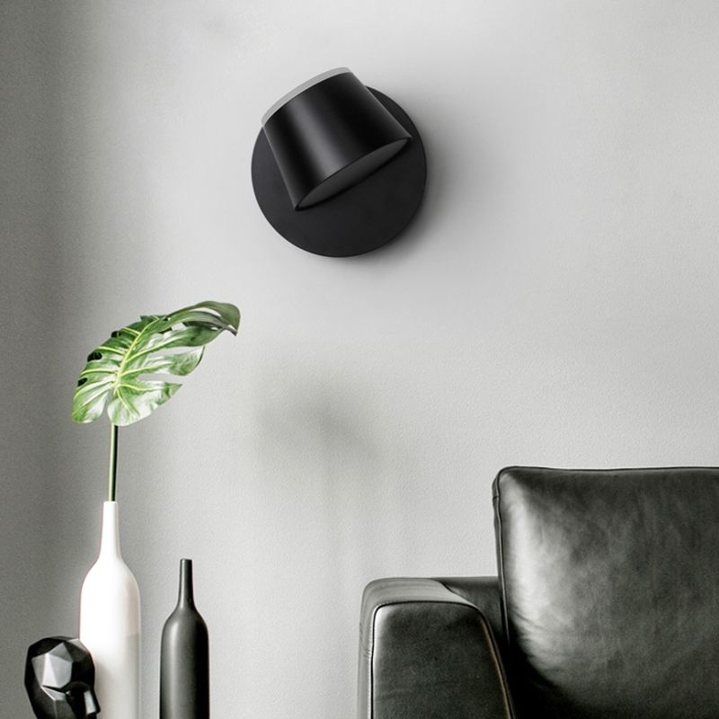 Lámpara de pared de lectura moderna Diconce de pared para el hogar con sombra de metal para dormitorio