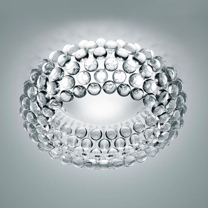 14 "/19.5" /25.5 " Wide Bubble Flush Lighting Designer Clear Glass Led Bedroom Flush Massimale Light Fixture