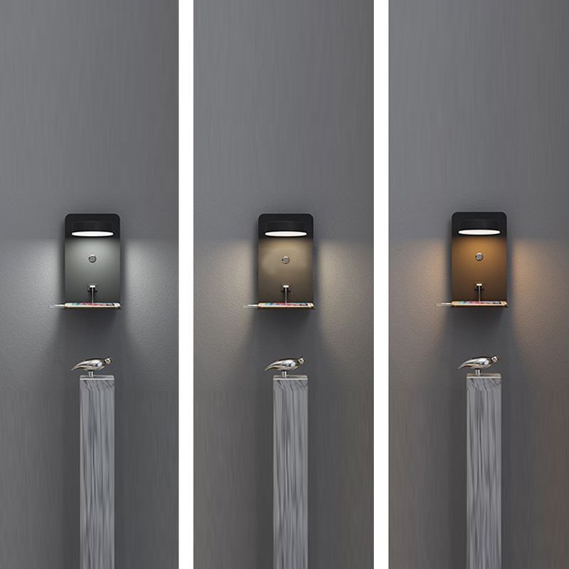 Moderne rotatable LED -Krankenbettlampe USB -Ladeanschluss Design Einfachheit Lichter mit Telefonhalter