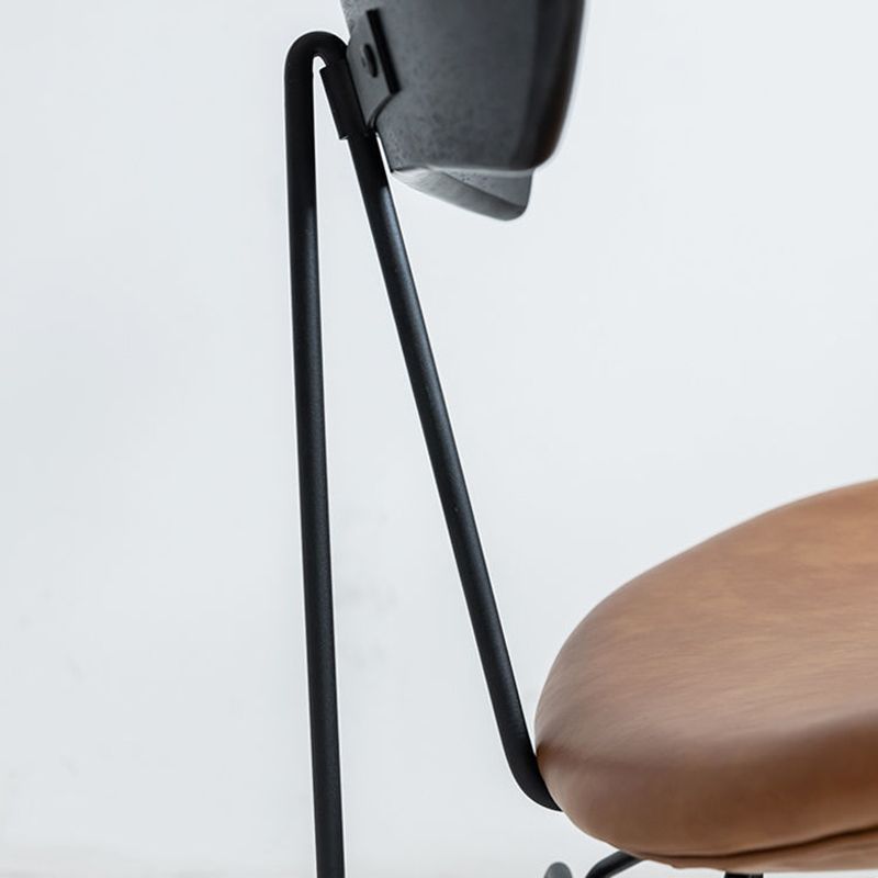 Industrial Upholstered Armless Dining Chairs Indoor Side Chair