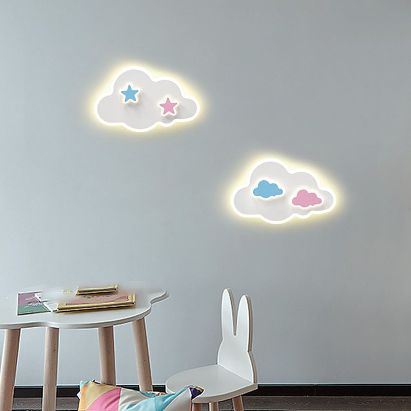 Wall Mount Light Fixture Nordic-Style Metal Kids Bedroom Wall Mount Light