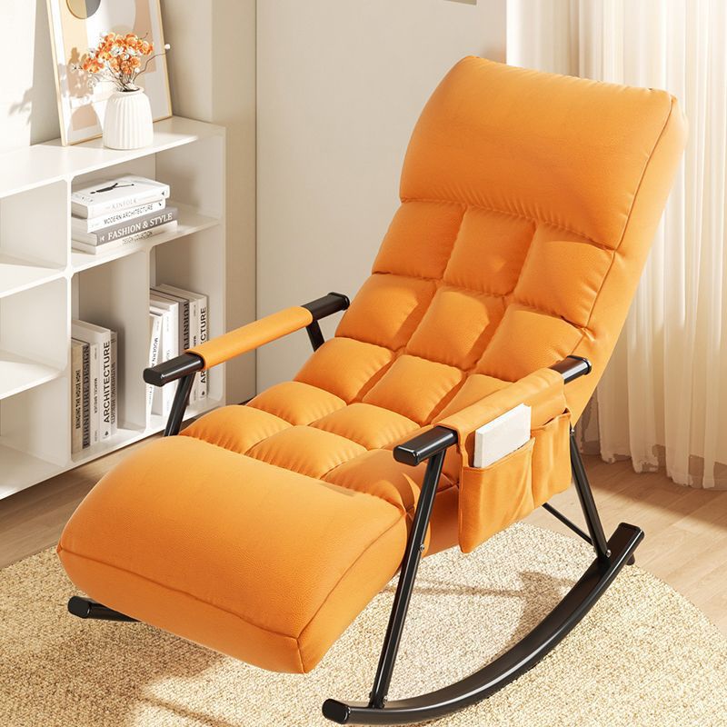 Home Leisure Lounge Chair Lazy Sofa Small Apartment Chair with Metal Frame