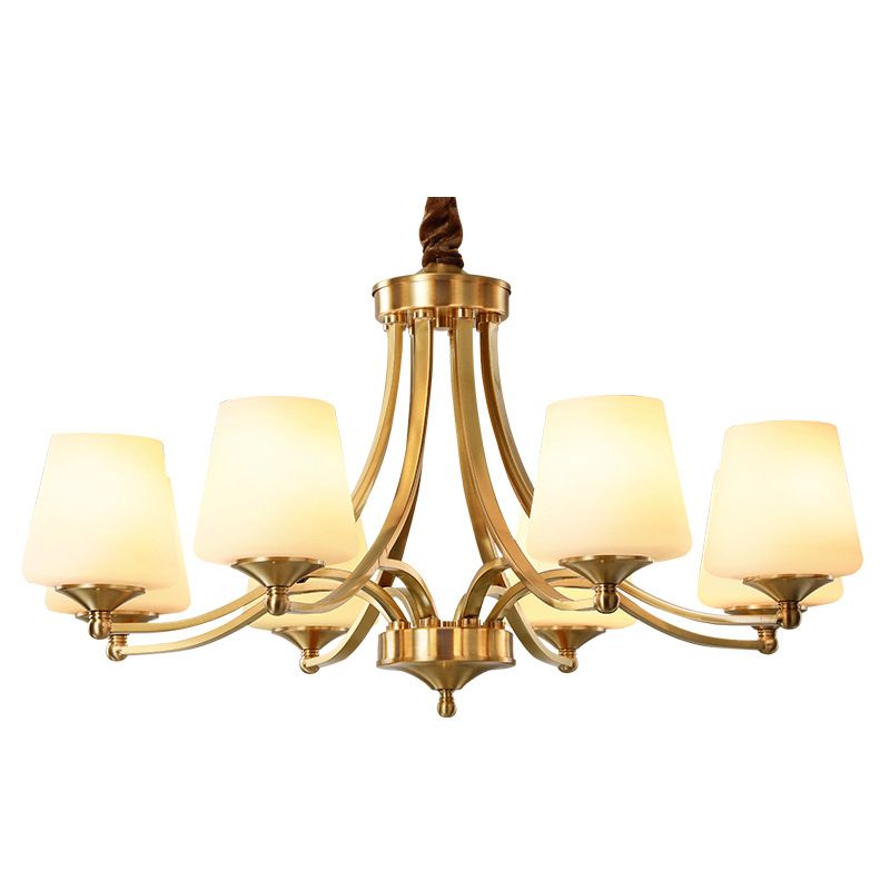 Starburst Frosted Glass Chandelier Pendant Light Antique Living Room Chandelier Lighting