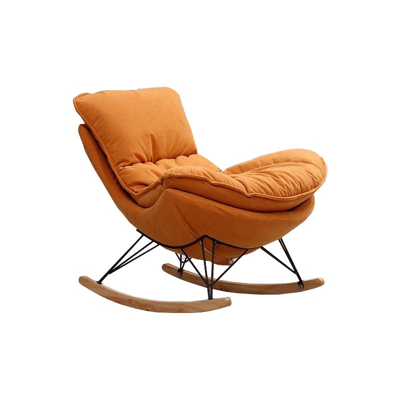 Solid Wood Rocking Chair Modern Rocker Chair with Removable Cushions