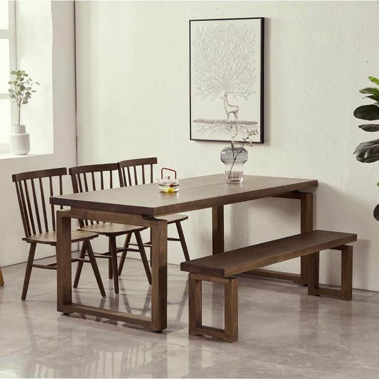 Modern 1/2/3/5/7 Pieces Dining Set Rectangle Wood Dining Table for Dining Room